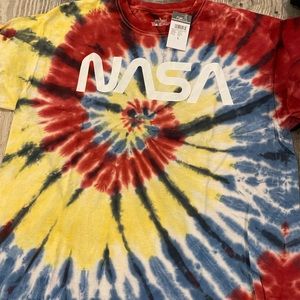 NASA tie die t-shirt